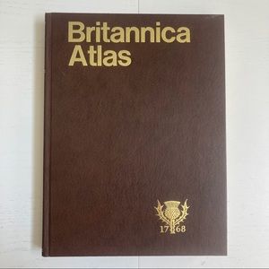 Encyclopedia Britannica Atlas Large Hardcover 1988